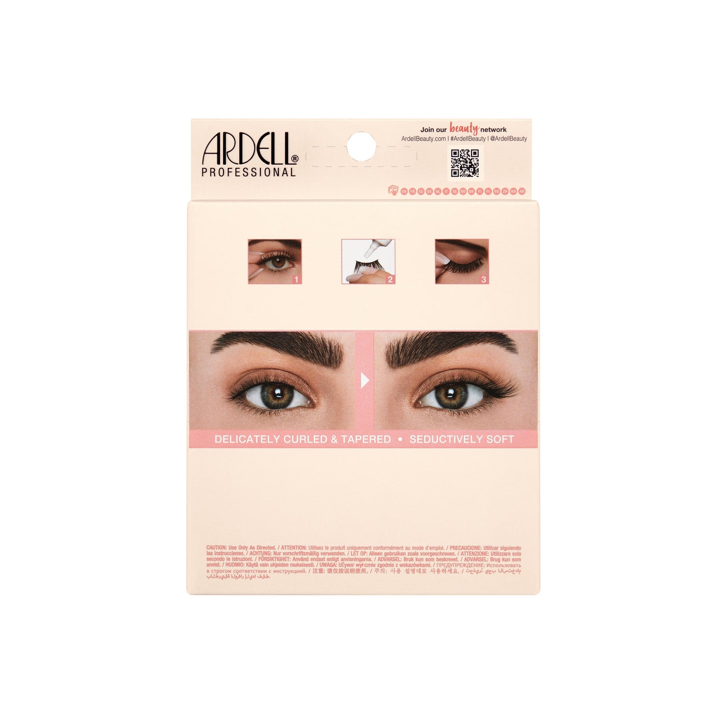 Back side of Half Naked 435, 5 pack Floating lashes packaging