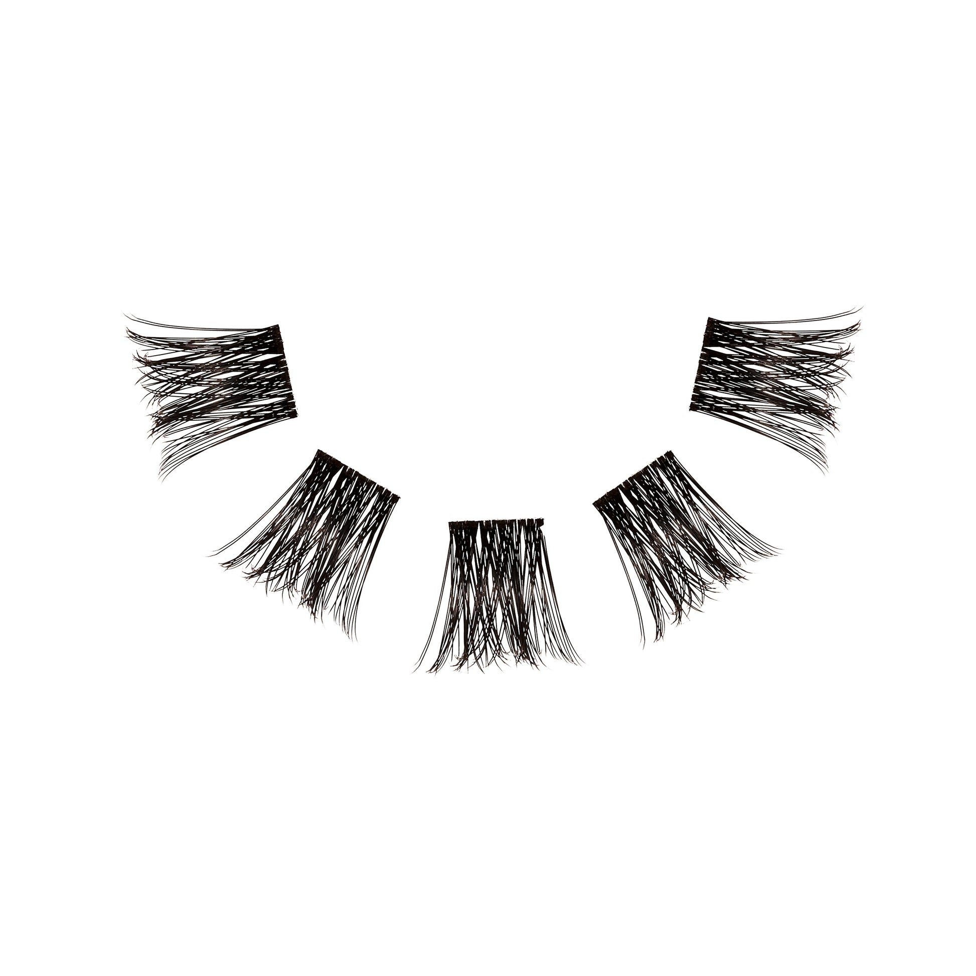 Floating set of Seamless Underlash Fauxmink D Curl with Invisiband
