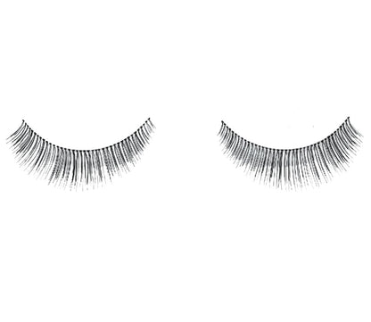 A single pair of Ardell Natural Variety in 109 showing its round lash style & mid-length lash