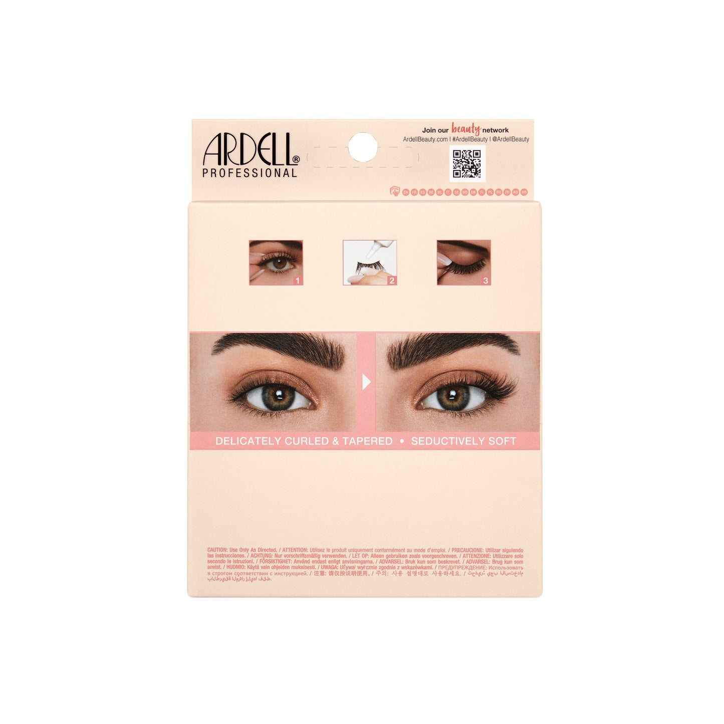 Back side of Half Naked 434, 5 pack Floating lashes packaging
