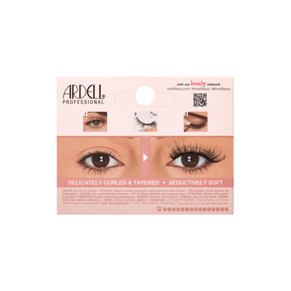 Ardell eyelash packaging with an eye illustration on a white background