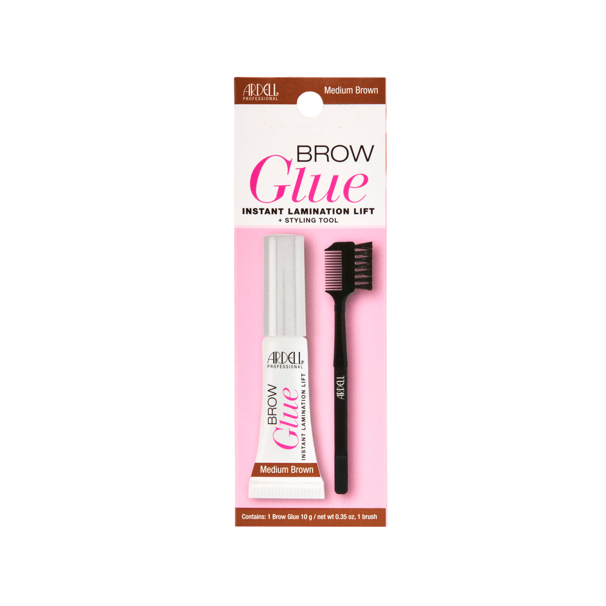 Brow Glue Medium Brown Back