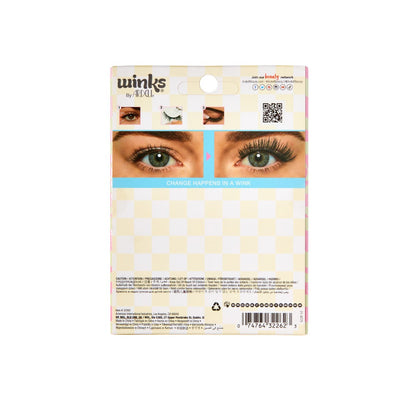 back package of Winks Be Yourself Lashes Vibez 4 pack