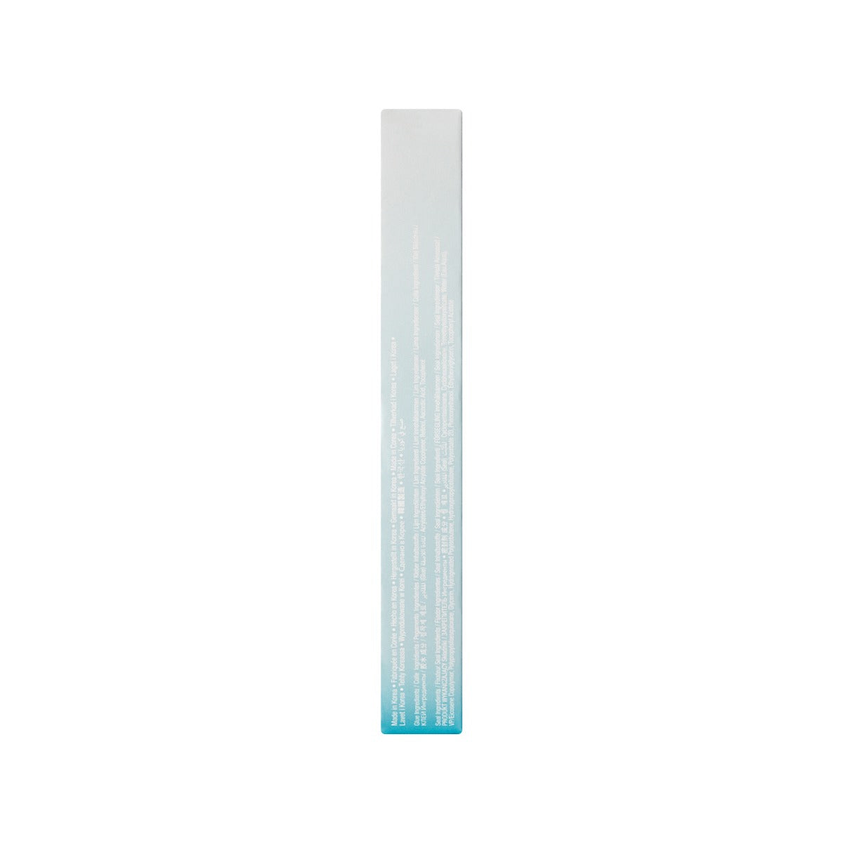 Left side face of Seamless Underlash 1 Day Clear Glue & Seal retail packaging