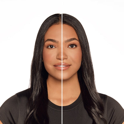 Seamless Underlash Extensions Fauxmink D Curl 32 ct on model with hooded eye shape