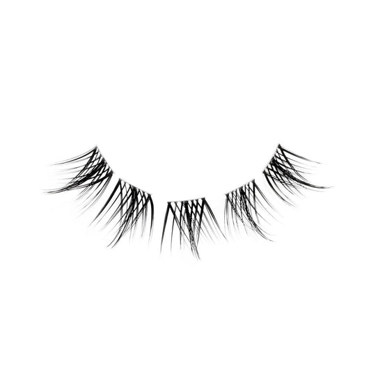 Naked Clusters 438 cluster lashes arranged to show profile and shape
