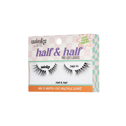 Angle packaging of Winks Half & Half Pre-Cut Lashes Déjà vu