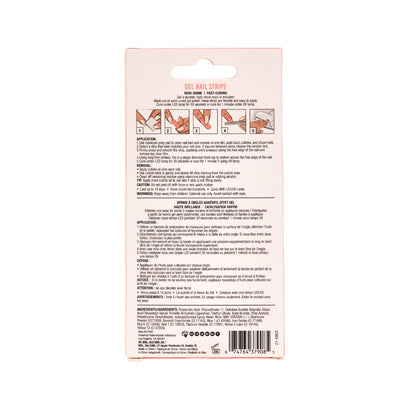 Back details of Ardell Nail Addict Gel Nail Strips box