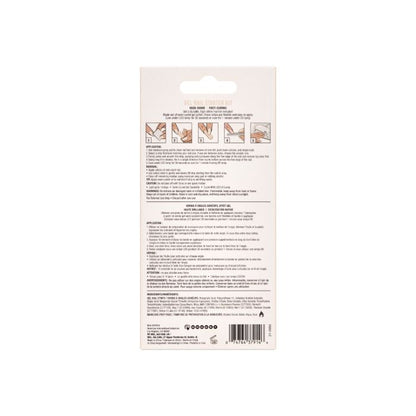Ardell Nail Addict Cashmere Sands Starter Kit – Back packaging with product details and steps.