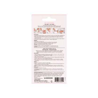 Back details of Ardell Nail Addict Gel Nail Strips
