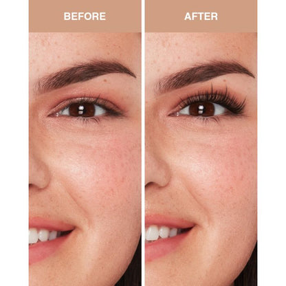 Almond eyes styled with Ardell Wispy Pre-Mapped Extensions for defined, natural-looking volume.