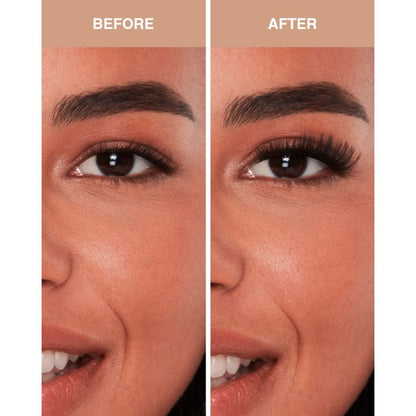 Kitten Eye lash clusters on hooded eyes to define and elevate the lash line.