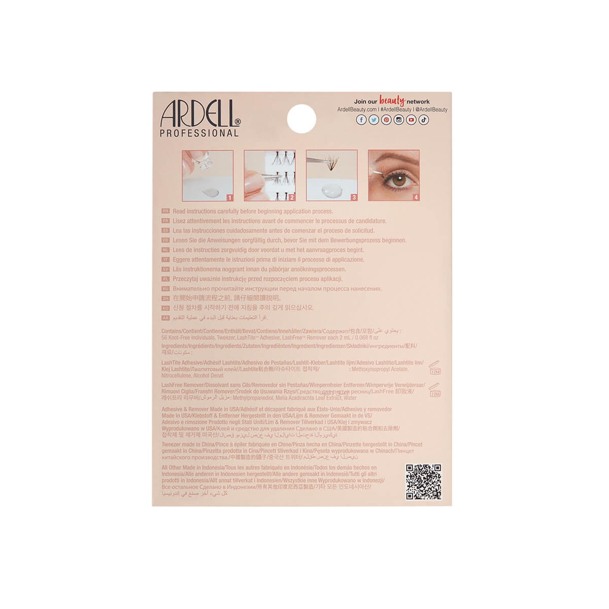 back of packaging
