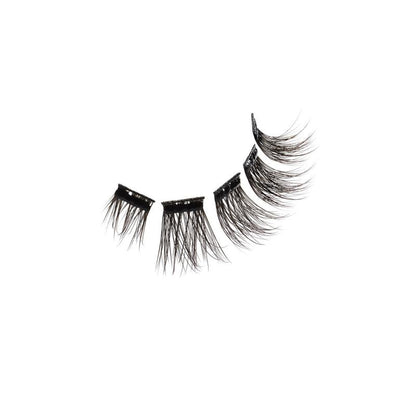 Set of false eyelashes on a white background